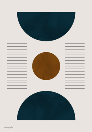 Coluna Semi Circulo e Linhas