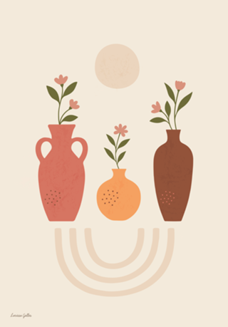 Vasos de Flores Minimalista
