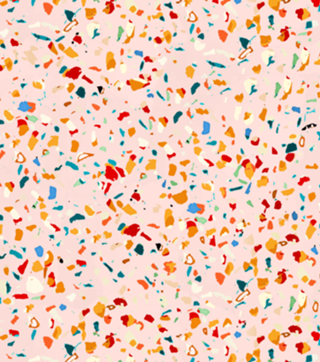 Blush Terrazzo | Pink Eclectic Speckles | Abstract