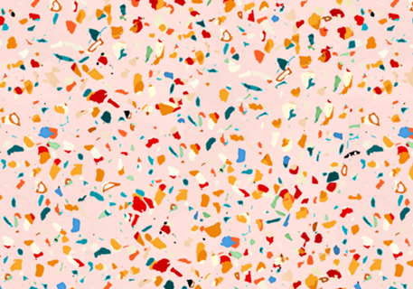 Blush Terrazzo | Pink Eclectic Speckles | Abstract