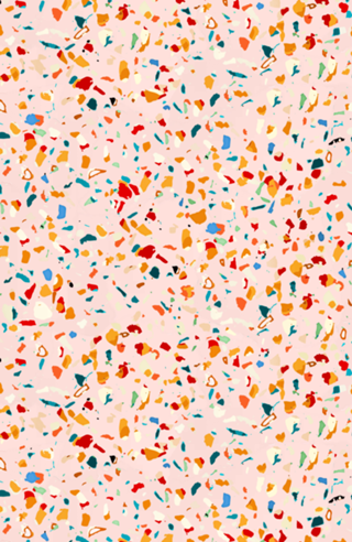 Blush Terrazzo | Pink Eclectic Speckles | Abstract