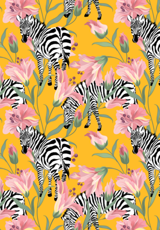 Striped For Life | Zebra Mango Forest | Modern