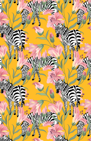 Striped For Life | Zebra Mango Forest | Modern