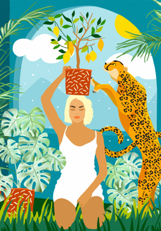 Bring The Jungle Home Illustration