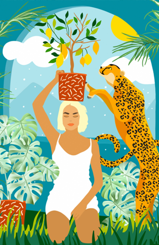 Bring The Jungle Home Illustration