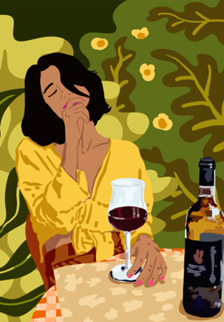 Wine is the answer.What was the question?