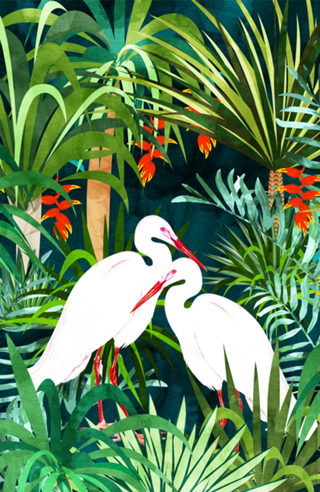 To Me, You're The Perfect Heron, Tropical Jungle