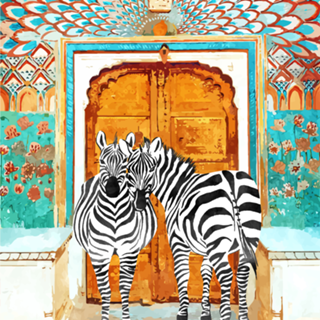 Take Your Stripes Wherever You Go Painting, Zebra