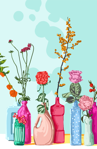 Flower Pots Meadow