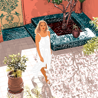 Soaking up the Sun | Bohemian woman Palace