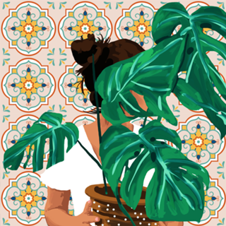 Monstera Plant Lady