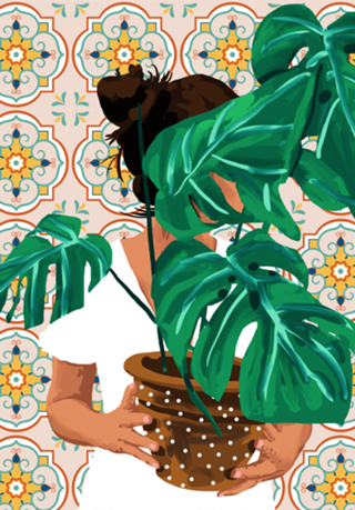Monstera Plant Lady