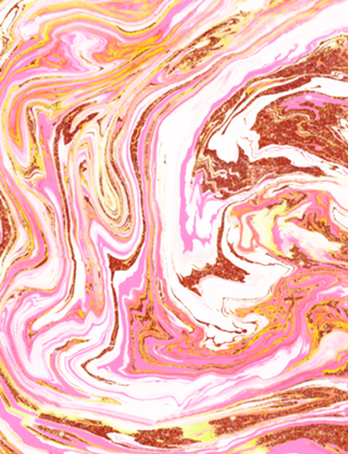 Marble & Rose Gold Dust