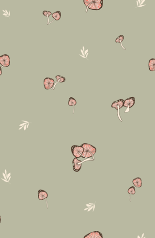 Mini Mushrooms - Sage Green