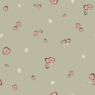 Mini Mushrooms - Sage Green