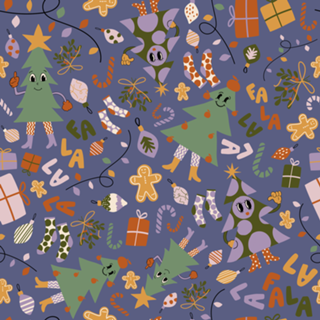 Vintage Christmas - Violet