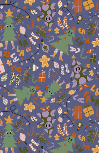Vintage Christmas - Violet