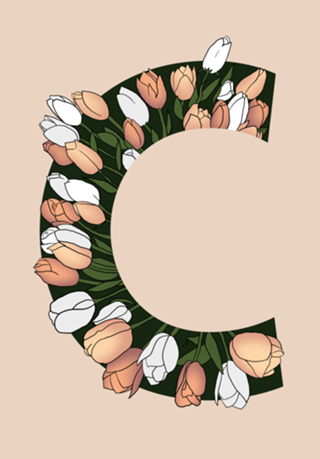 Monograma Floral C