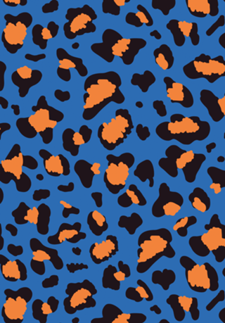 Leopard blue