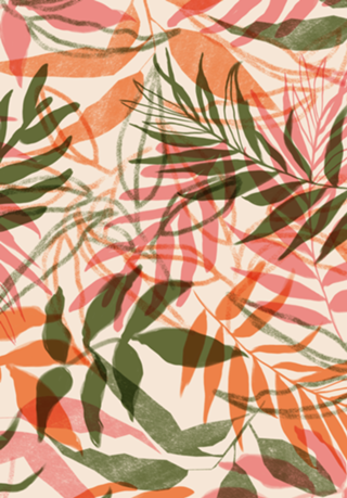 Floresta pink and green