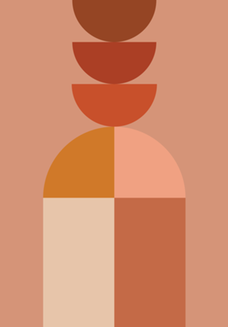 Geometric terracotta IX