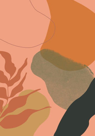 Terra abstract shapes and plants I