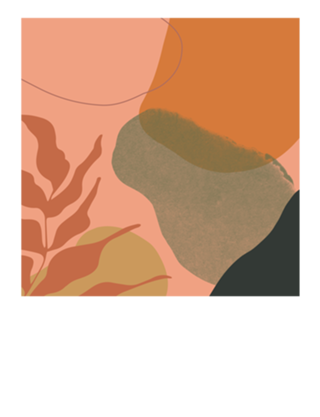 Terra abstract shapes and plants I