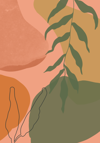 Terra abstract shapes and plants II