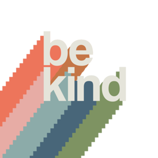Be kind rainbow - mustard