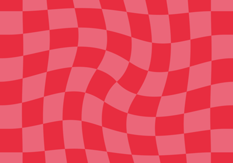 Twirl checkerboard red and watermelon