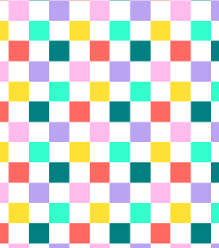 Checkerboard pattern RAINBOW 2