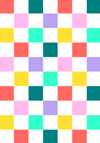 Checkerboard pattern RAINBOW 2