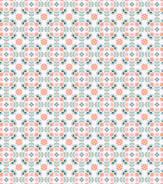 Spring floral tiles
