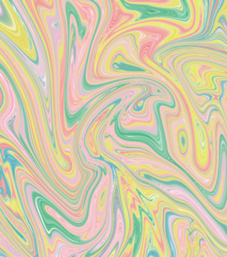 Abstract rainbow swirl 60s