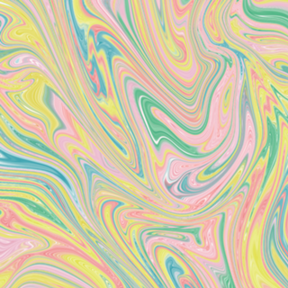 Abstract rainbow swirl 60s