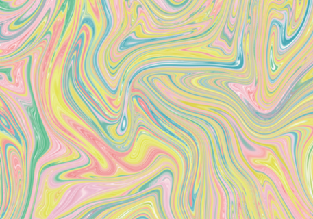 Abstract rainbow swirl 60s