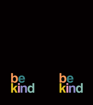 Be kind sorbet colors black background