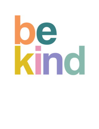 Be kind sorbet colors black background