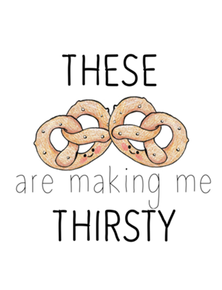 Cute Food - These pretzels are making me thirsty