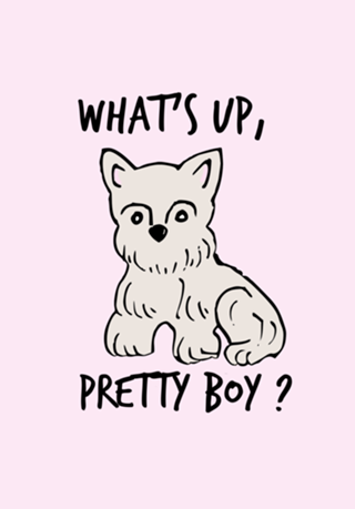 What's up, pretty boy?