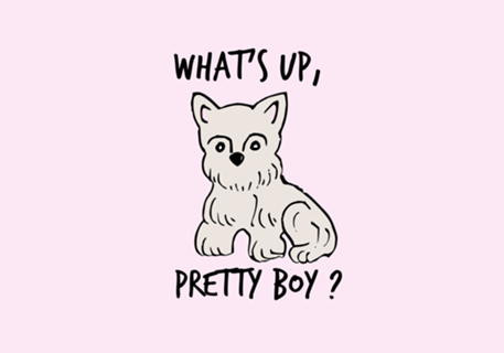 What's up, pretty boy?