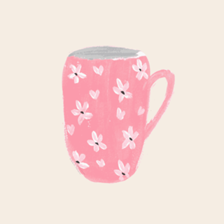 Caneca Rosa Florida