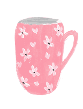 Caneca Rosa Florida