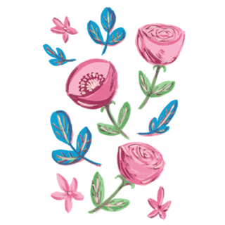 Flores em Guache