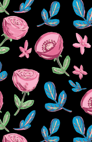 Flores em Guache