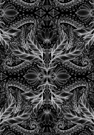 Floral 1101 Black