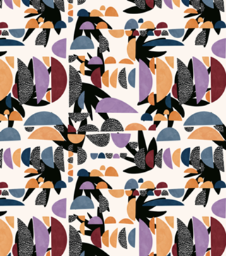 Modern abstract shapes 074