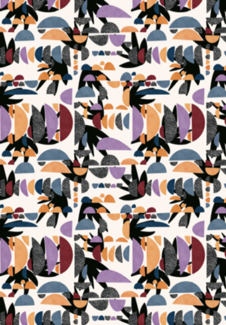 Modern abstract shapes 074