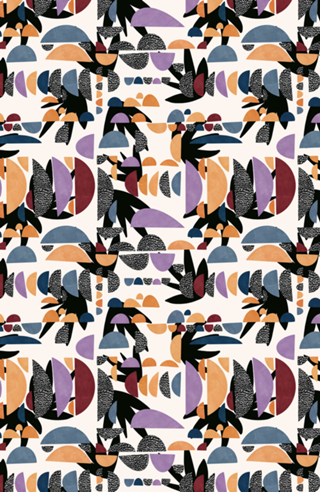 Modern abstract shapes 074