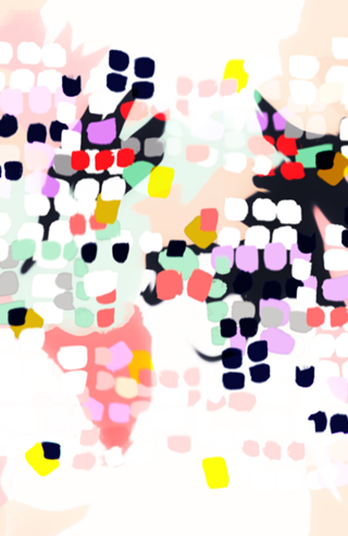 Artistic brush strokes R